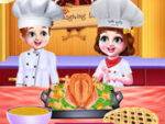 التوائم الشيف الطبخ عشاء عيد الشكر